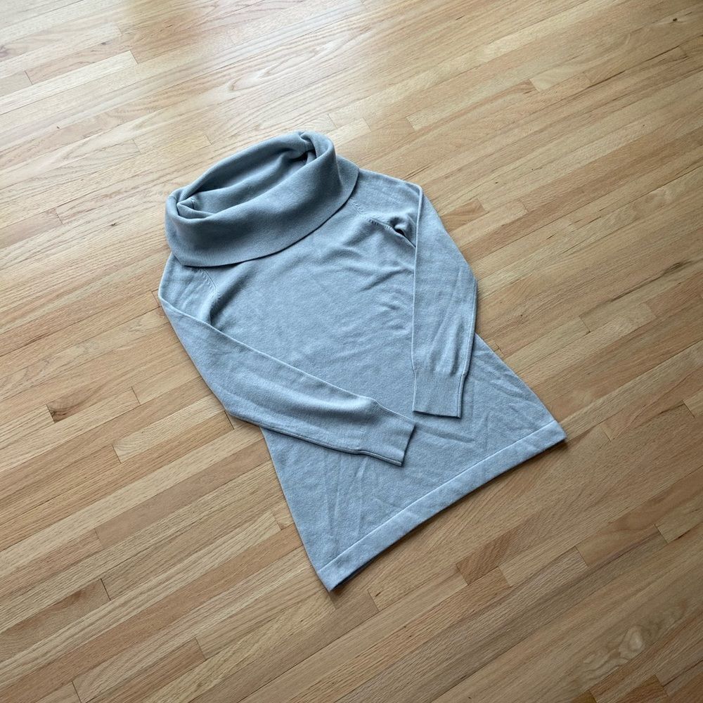 French Connection Grey Cowl Neck Long Sweater